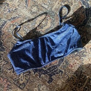 Triangl Glittery Navy Swimwear Top